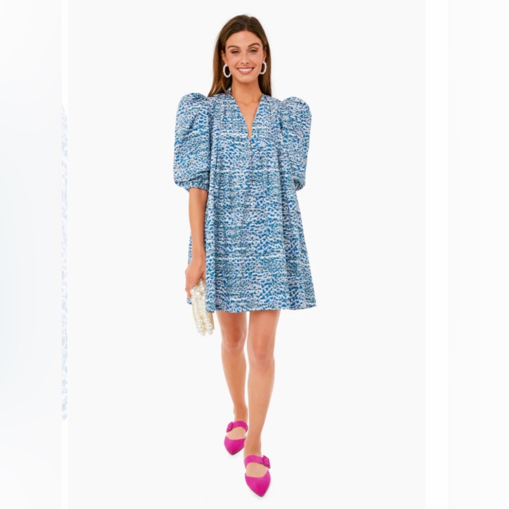 Hunter Bell Terrazzo Leopard Jenkins Dress LIKE NEW